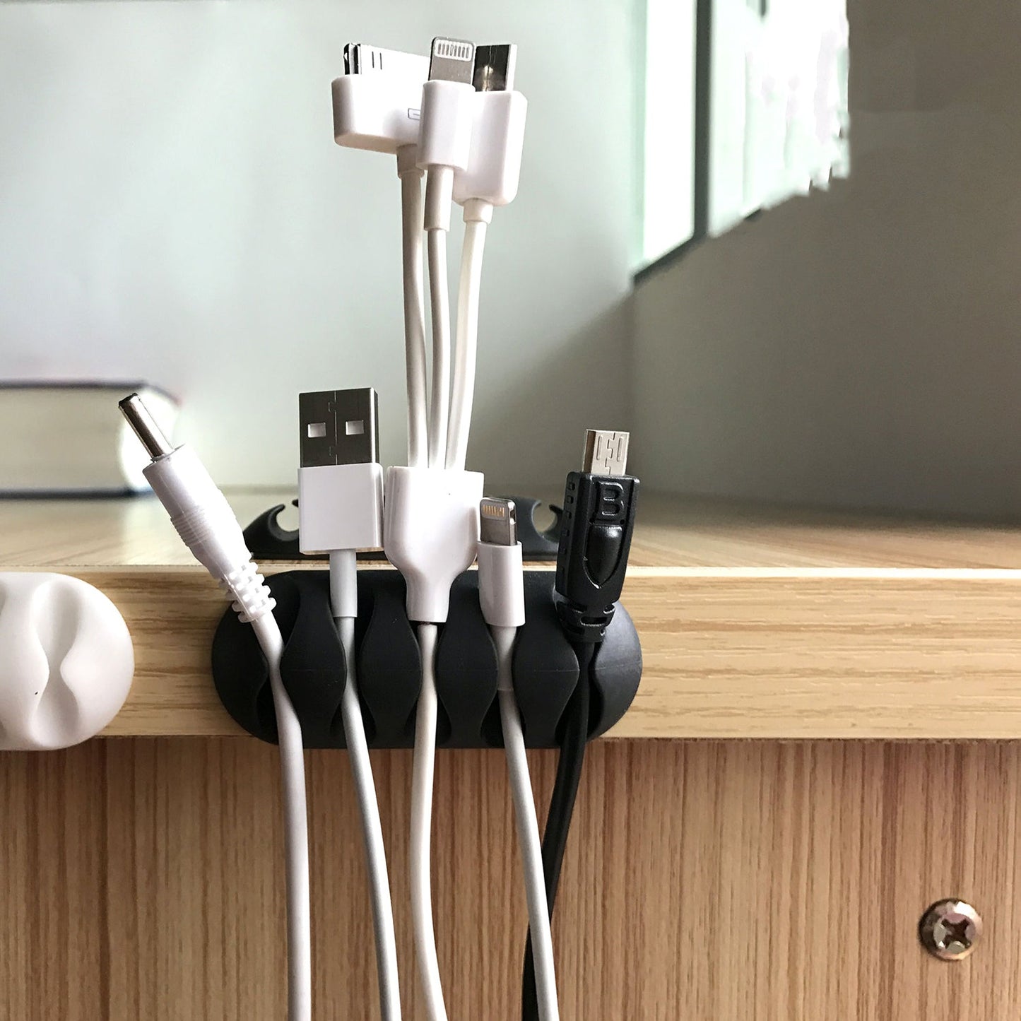 Cable Clips Multi Purpose Cable Organizer Wire Holder For Desk And Table Use