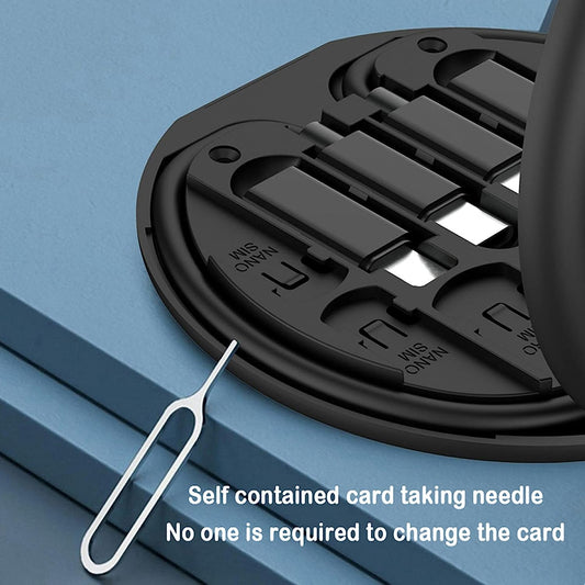 Mini Multi-functional Fast Charging Data Cable Set For Apple Android Type C Charging With Retrieve Card Pinround Storage Boxcompact And Portable Usb Data Cable Storage Box Travel Cable Set (5in1)