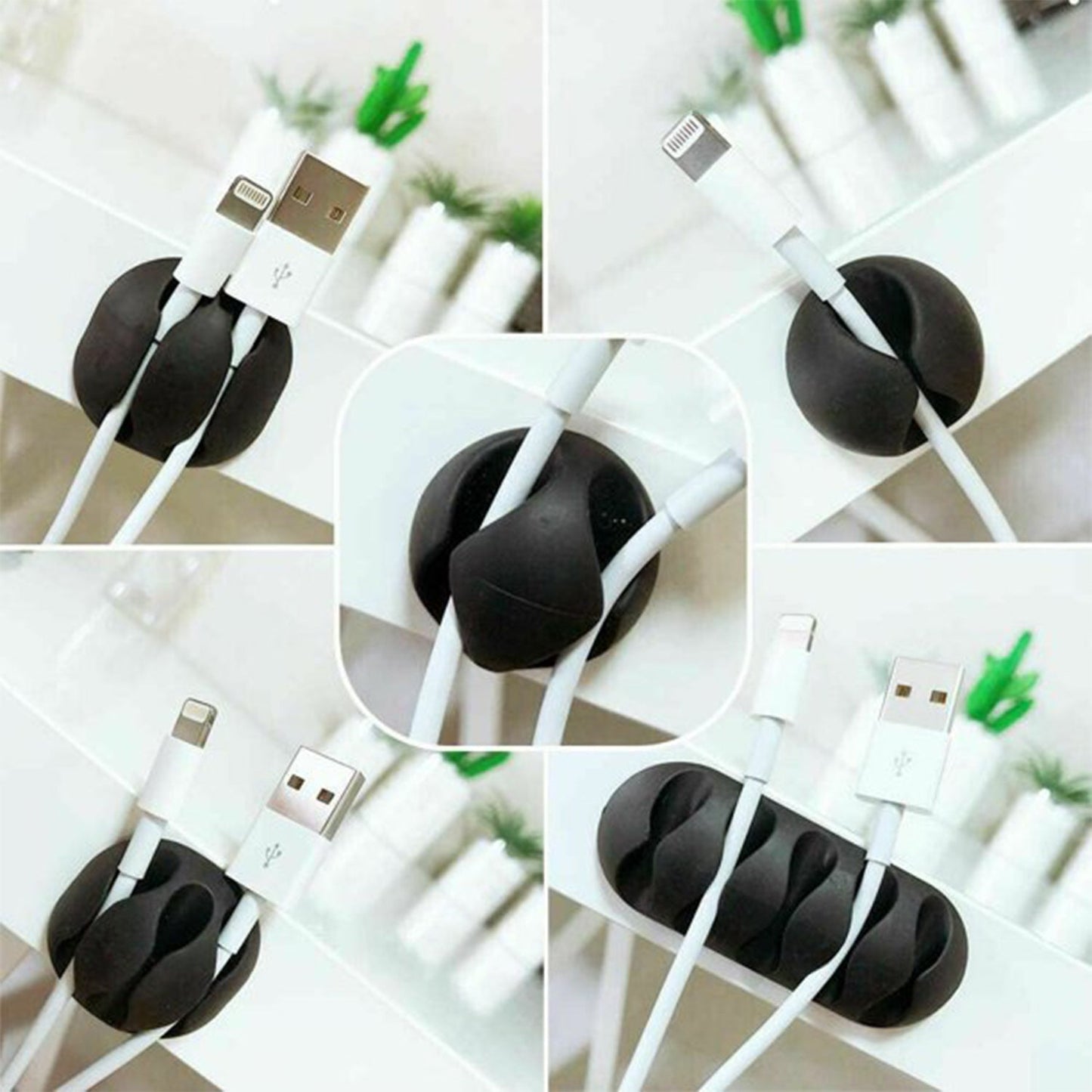 Cable Clips Multi Purpose Cable Organizer Wire Holder For Desk And Table Use