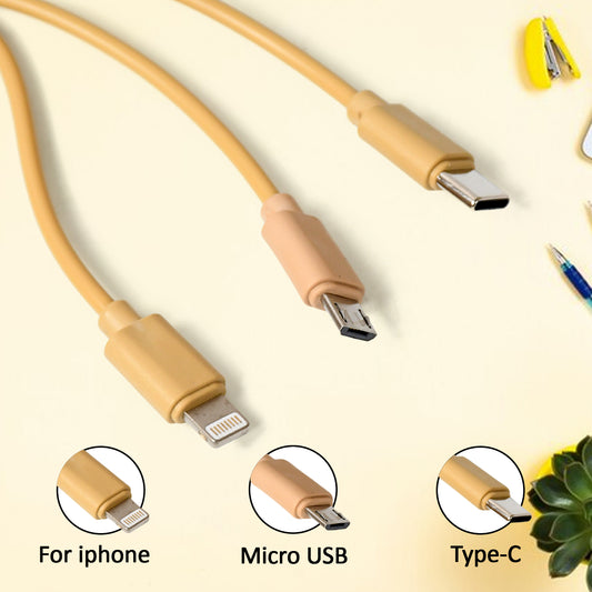 Retractable Charger Charging Cable Micro Usb Cable 3 In 1 Multi Charging Cable Compatible With Phone  Type C  Micro Android Usb And Other Mobile Devices (1 Pc)