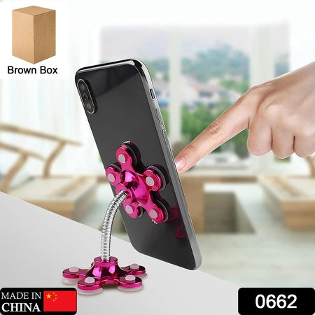 Phone Holder 360rotatable Phone Stand Multi-function Double-sided Suction Cup Mobile Phone Holder ( Moq - 6 Pc )