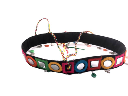 Handmade Mirror Work Kamarbandh Waist Belt with Coins for Women